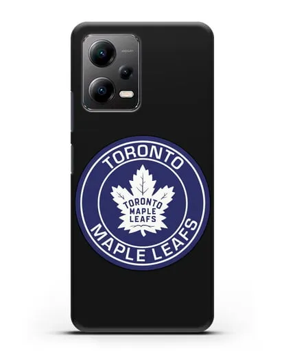 Чеxол с логотипом Toronto Maple Leafs силиконовый для Xiaomi Poco X5