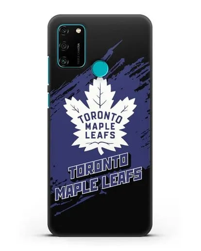 Чехол с надписью ХК Торонто Мейпл Лифс силиконовый для Honor 9A