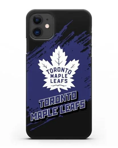 Чехол с надписью ХК Торонто Мейпл Лифс силиконовый для iPhone 11