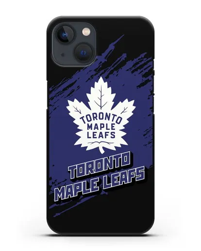 Чехол с надписью ХК Торонто Мейпл Лифс силиконовый для iPhone 13