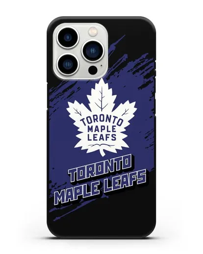 Чехол с надписью ХК Торонто Мейпл Лифс силиконовый для iPhone 13 Pro