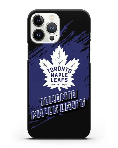 Чехол с надписью ХК Торонто Мейпл Лифс силиконовый для iPhone 13 Pro Max