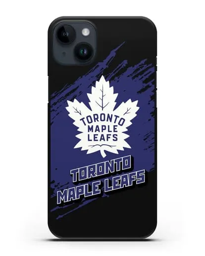 Чехол с надписью ХК Торонто Мейпл Лифс силиконовый для iPhone 14 Plus