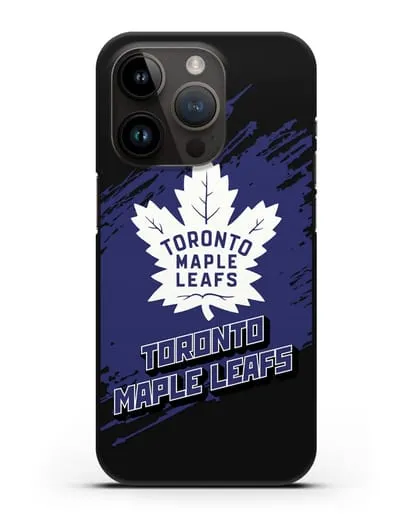 Чехол с надписью ХК Торонто Мейпл Лифс силиконовый для iPhone 14 Pro