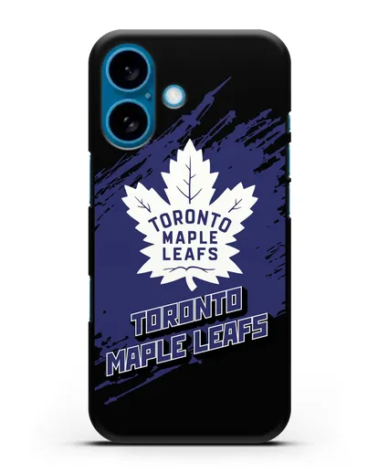 Чехол с надписью ХК Торонто Мейпл Лифс силиконовый для iPhone 16