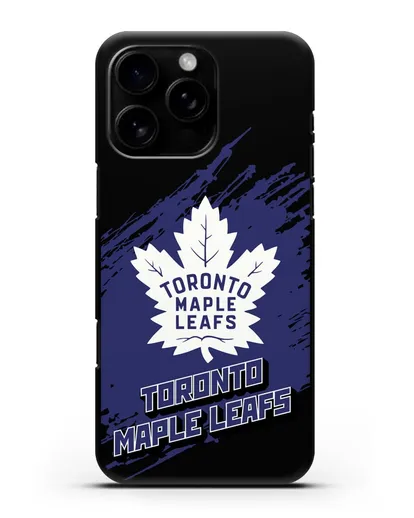 Чехол с надписью ХК Торонто Мейпл Лифс силиконовый для iPhone 16 Pro Max