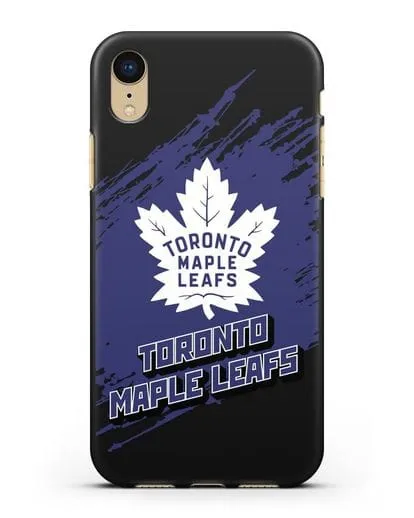 Чехол с надписью ХК Торонто Мейпл Лифс силиконовый для iPhone XR