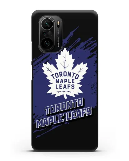 Чехол с надписью ХК Торонто Мейпл Лифс силиконовый для Xiaomi Poco F3
