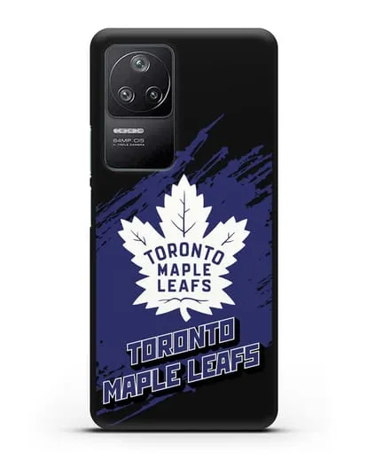 Чехол с надписью ХК Торонто Мейпл Лифс силиконовый для Xiaomi Poco F4