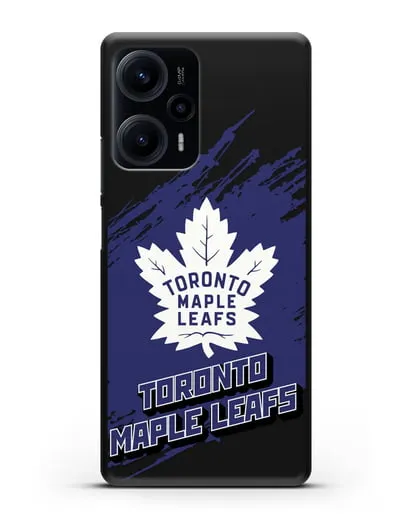 Чехол с надписью ХК Торонто Мейпл Лифс силиконовый для Xiaomi Poco F5