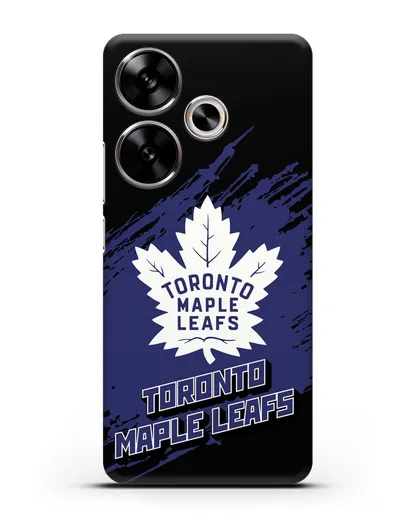 Чехол с надписью ХК Торонто Мейпл Лифс силиконовый для Xiaomi Poco F6