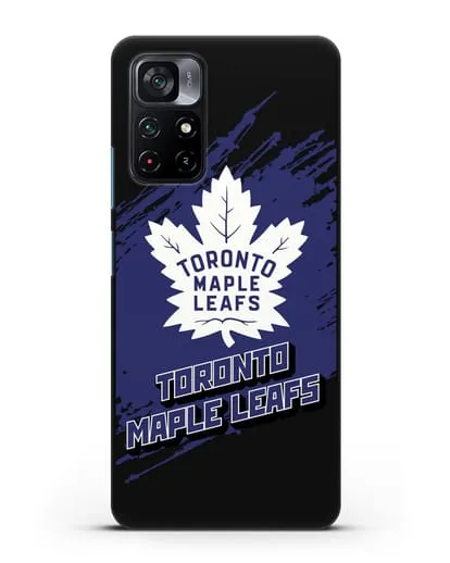Чехол с надписью ХК Торонто Мейпл Лифс силиконовый для Xiaomi Poco M4 Pro 5G