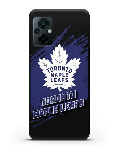 Чехол с надписью ХК Торонто Мейпл Лифс силиконовый для Xiaomi Poco M5