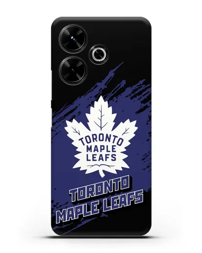 Чехол с надписью ХК Торонто Мейпл Лифс силиконовый для Xiaomi Poco M6