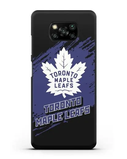 Чехол с надписью ХК Торонто Мейпл Лифс силиконовый для Xiaomi Poco X3