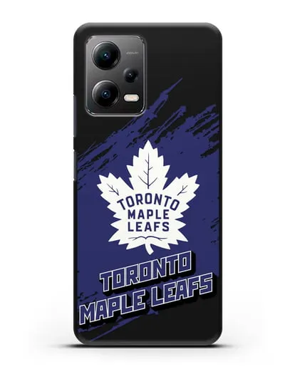 Чехол с надписью ХК Торонто Мейпл Лифс силиконовый для Xiaomi Poco X5