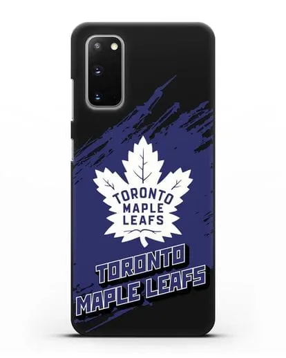 Чехол с надписью ХК Торонто Мейпл Лифс силиконовый для Samsung Galaxy S20 [SM-G980F]