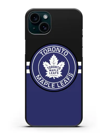 Чехол с символикой Toronto Maple Leafs силиконовый для iPhone 15 Plus