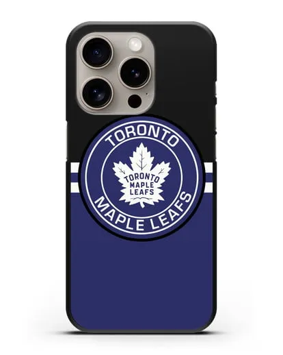 Чехол с символикой Toronto Maple Leafs силиконовый для iPhone 15 Pro