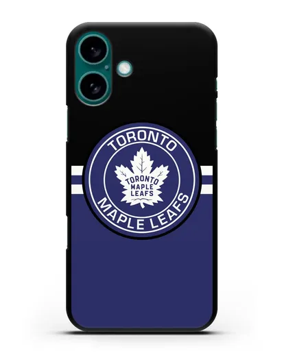 Чехол с символикой Toronto Maple Leafs силиконовый для iPhone 16 Plus