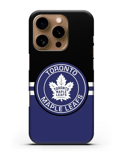 Чехол с символикой Toronto Maple Leafs силиконовый для iPhone 16 Pro