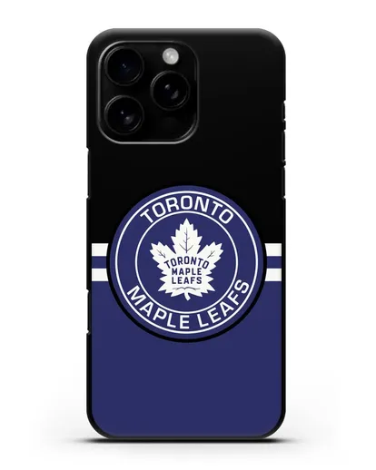 Чехол с символикой Toronto Maple Leafs силиконовый для iPhone 16 Pro Max