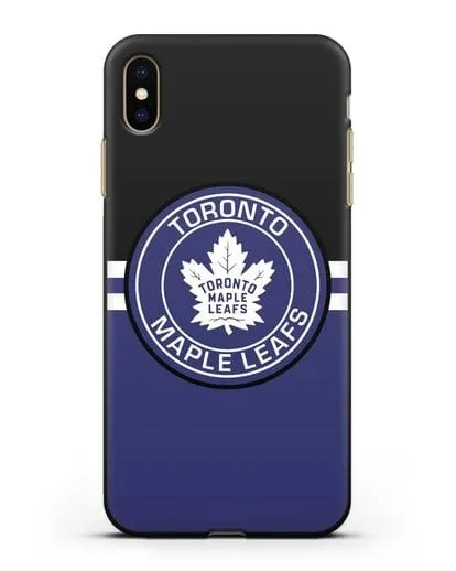 Чехол с символикой Toronto Maple Leafs силиконовый для iPhone XS Max