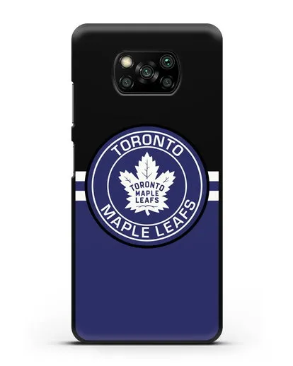 Чехол с символикой Toronto Maple Leafs силиконовый для Xiaomi Poco X3 Pro