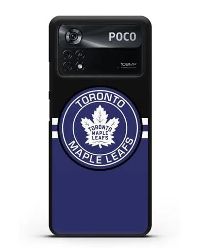 Чехол с символикой Toronto Maple Leafs силиконовый для Xiaomi Poco X4 Pro
