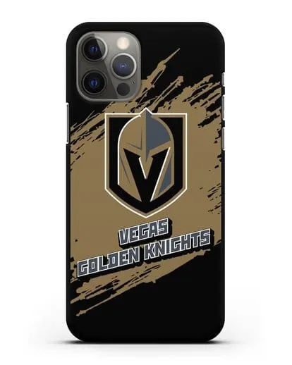 Чехол с надписью ХК Вегас Голден Найтс силиконовый для iPhone 12 Pro