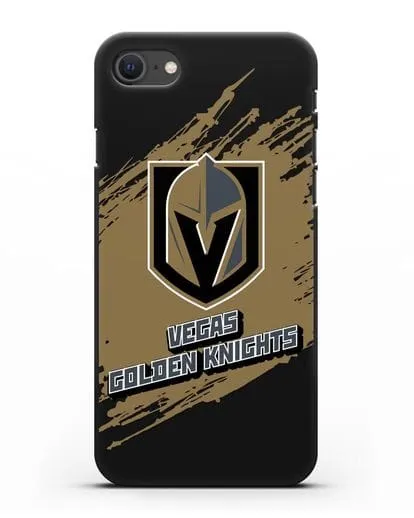 Чехол с надписью ХК Вегас Голден Найтс силиконовый для iPhone SE 2020