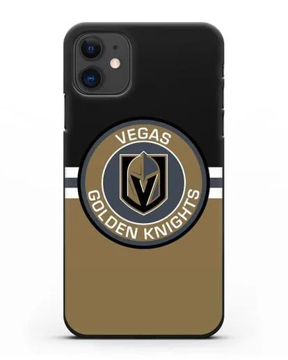 Чехол с символикой Vegas Golden Knights силиконовый для iPhone 11