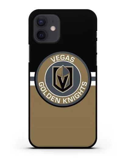 Чехол с символикой Vegas Golden Knights силиконовый для iPhone 12