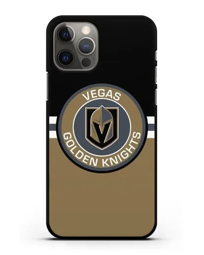 Чехол с символикой Vegas Golden Knights силиконовый для iPhone 12 Pro