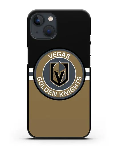 Чехол с символикой Vegas Golden Knights силиконовый для iPhone 13