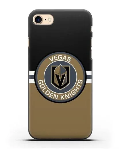 Чехол с символикой Vegas Golden Knights силиконовый для iPhone 8