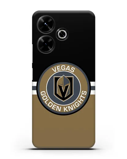 Чехол с символикой Vegas Golden Knights силиконовый для Xiaomi Poco M6