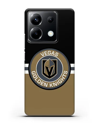 Чехол с символикой Vegas Golden Knights силиконовый для Xiaomi Poco X6