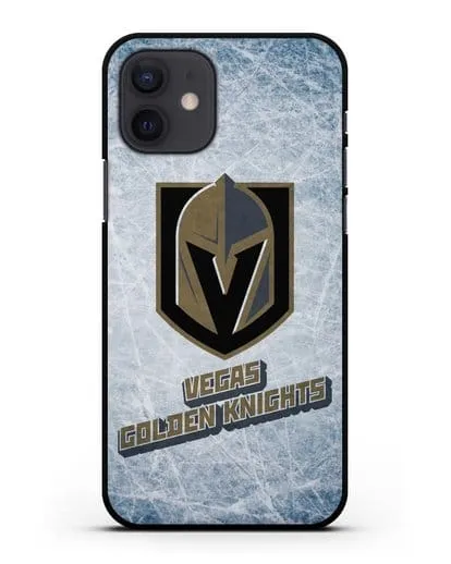Чехол с рисунком Vegas Golden Knights силиконовый для iPhone 12