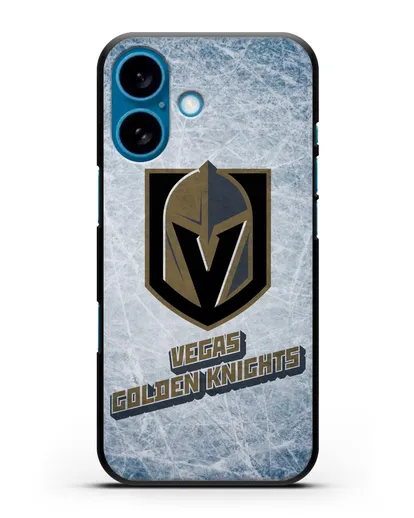 Чехол с рисунком Vegas Golden Knights силиконовый для iPhone 16