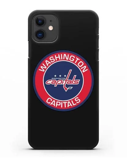 Чеxол с логотипом Washington Capitals силиконовый для iPhone 11