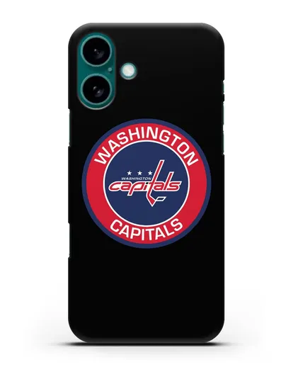 Чеxол с логотипом Washington Capitals силиконовый для iPhone 16 Plus