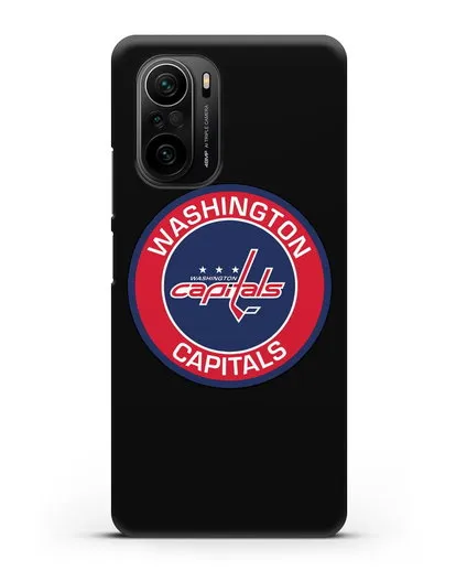 Чеxол с логотипом Washington Capitals силиконовый для Xiaomi Poco F3