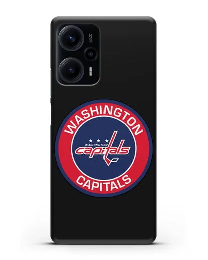 Чеxол с логотипом Washington Capitals силиконовый для Xiaomi Poco F5