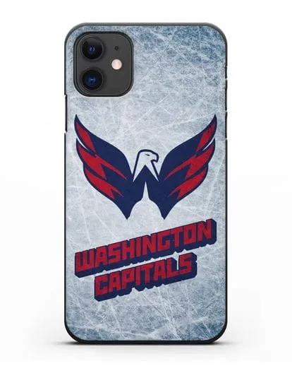Чехол с рисунком Washington Capitals силиконовый для iPhone 11