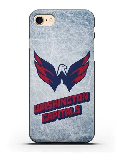 Чехол с рисунком Washington Capitals силиконовый для iPhone 8