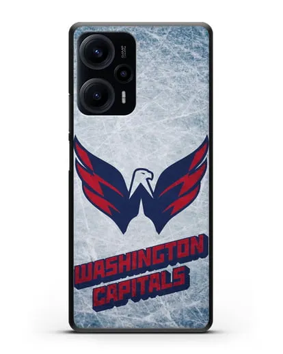 Чехол с рисунком Washington Capitals силиконовый для Xiaomi Poco F5