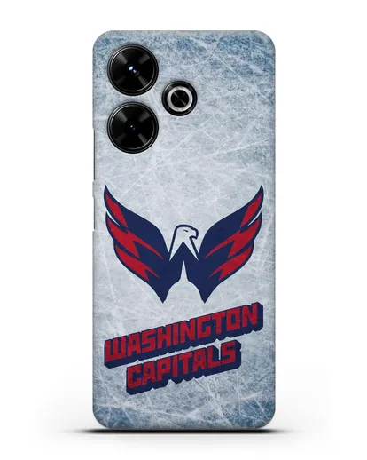 Чехол с рисунком Washington Capitals силиконовый для Xiaomi Poco M6