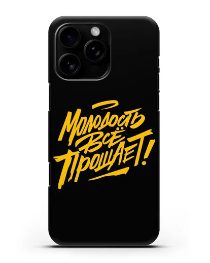 Чехол Молодость всё прощает! силиконовый для iPhone 16 Pro Max