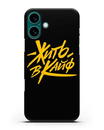 Чехол Жить в кайф силиконовый для iPhone 16 Plus